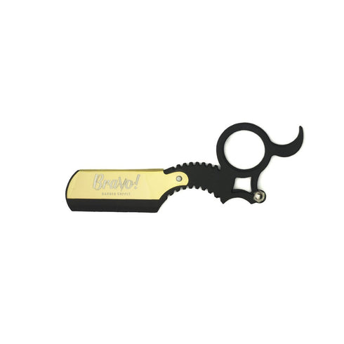 Bravo's Straight Razor - Black & Gold