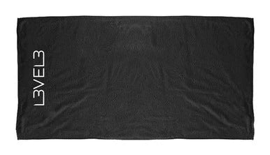 L3VEL3 Premium Shaving Towel - Black