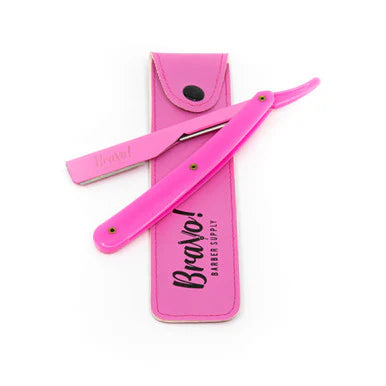 Pink Exposed Cut Throat Razor