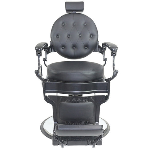Joiken Harlem Barber Chair - Black Frame - Black Upholstery