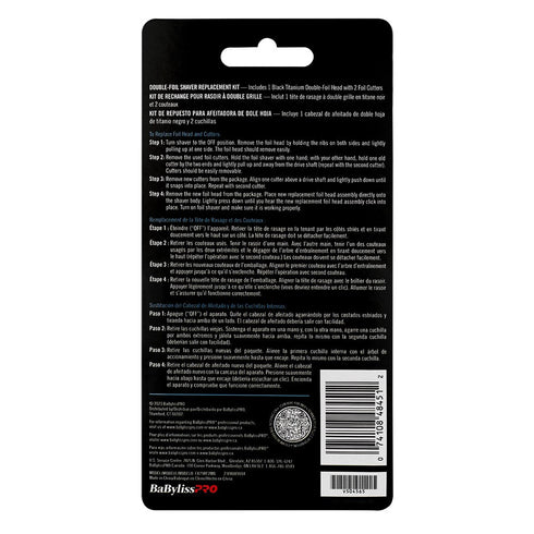 BabylissPro FXONE Replacement Foil & Cutter Matte Black
