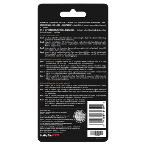 BabylissPro FXONE Replacement Foil & Cutter Gold