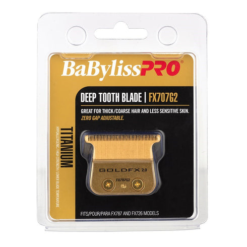 BabylissPro Gold Adjustable Zero Gap Deep Tooth Trimmer Blade