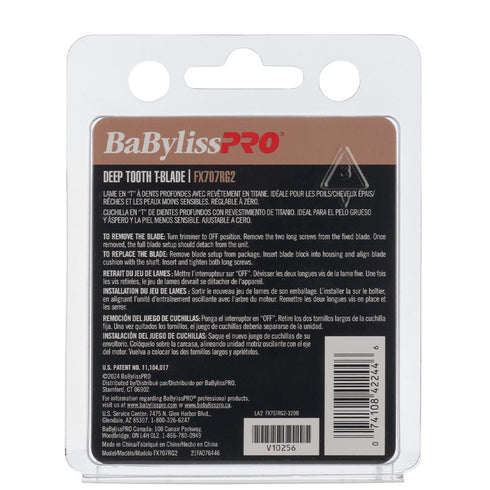 BabylissPro Rose Gold Adjustable Zero Gap Deep Tooth Trimmer Blade