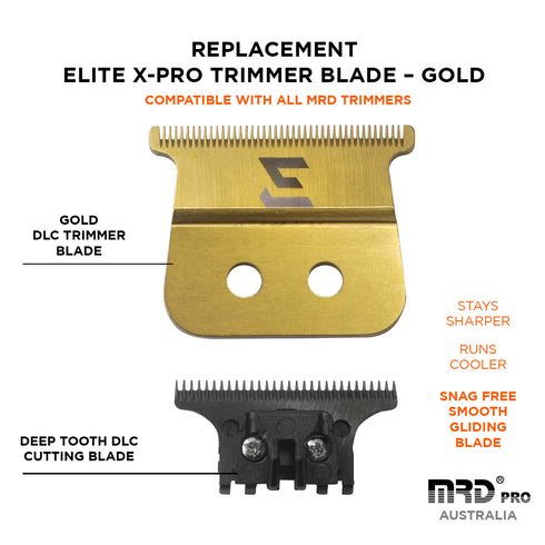 MRD Replacement X Elite X-Pro Trimmer Blade Gold