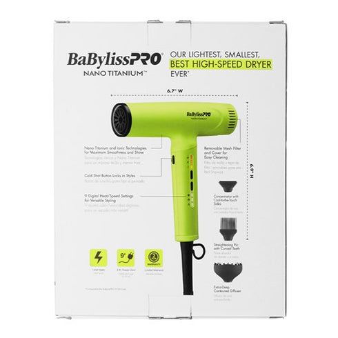BabylissPRO Nano Green Dryer