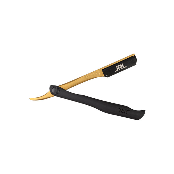 JRL Magnetic Straight Edge Razor Black & Gold