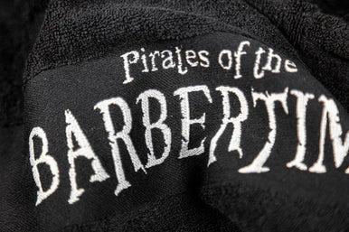 BarberTime Black Barber Towel