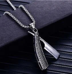 Silver Cut Throat Necklace