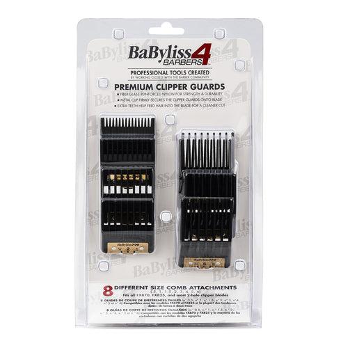 BaBylissPRO Barberology Clipper Comb Attachements - 8pc
