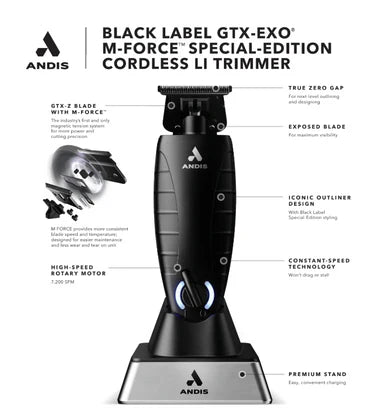 Andis GTX-EXO Trimmer Li Trimmer - Black