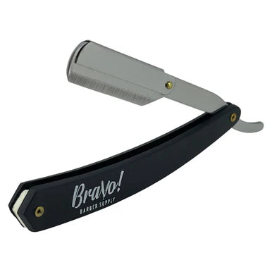 Bravo's Swing Lock Black Cut Throat Razor