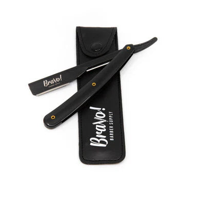 Black Exposed Cut Throat Razor