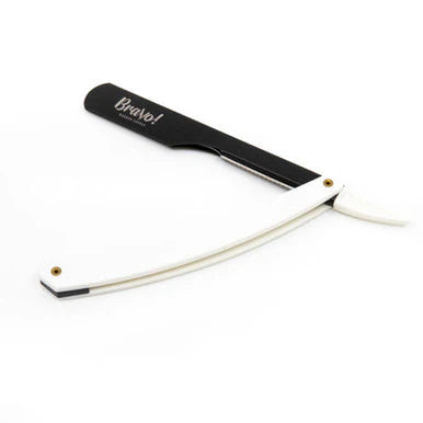 White Cut Throat Razor