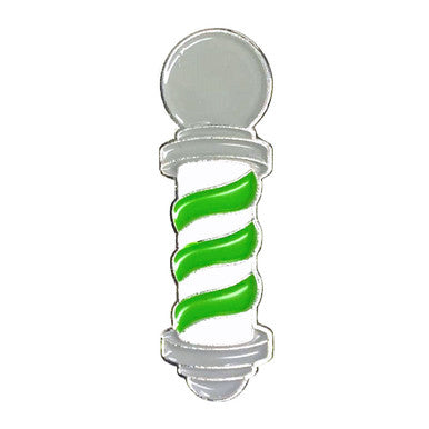 BARBER'S POLE PIN (GREEN)