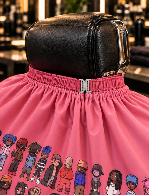 MRD Pro Barber Crew Cape - Pink