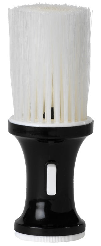 Termix Neck Brush Inbuilt Talc Dispenser - Black Handle w White Bristles