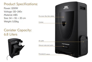 JRL Fast Sweep Hair Vacuum