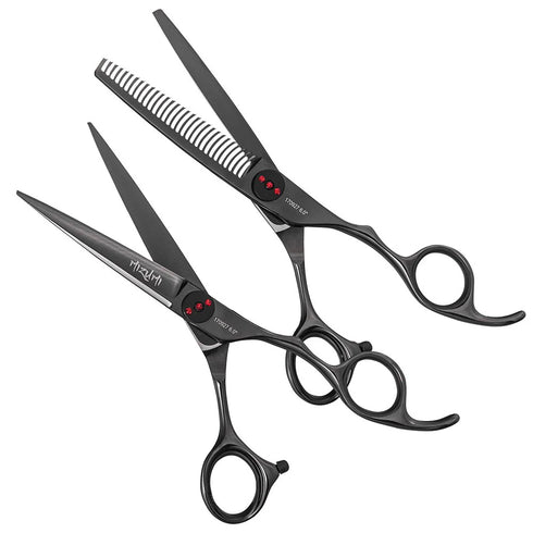 Iceman Mizumi Senshi 6" Hairdressing Scissors Thinner Set Black