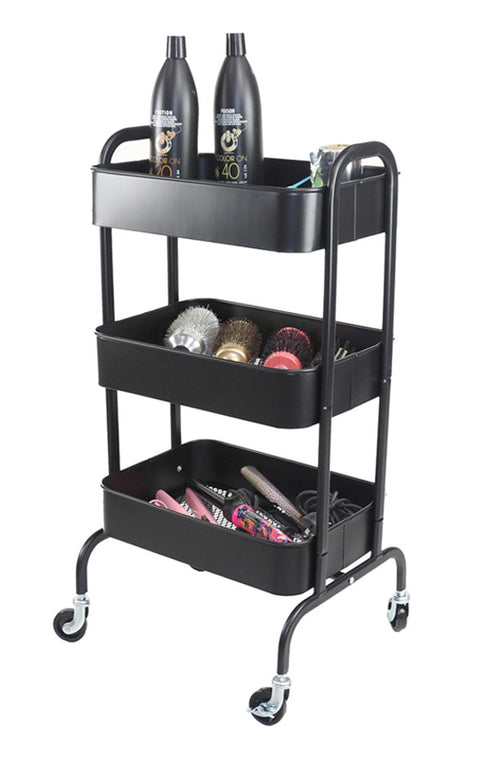 Joiken Cupid Black Hairdressing Beauty Trolley