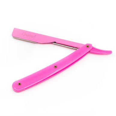 Pink Exposed Cut Throat Razor