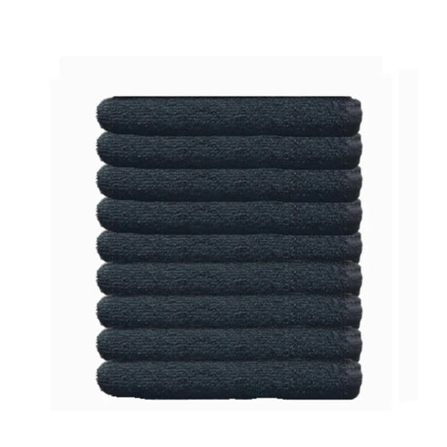 Protex Bleach Guard Towels 100% Cotton Colourfast 9 Pack Black
