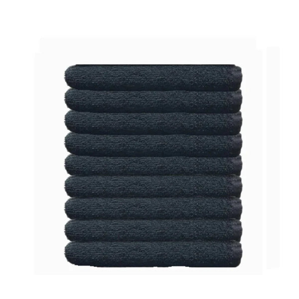 Protex Bleach Guard Towels 100% Cotton Colourfast 9 Pack Black