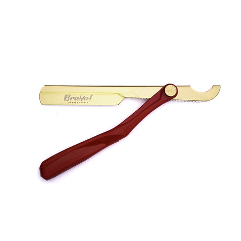 Bravo's Turkish Razor - Gold & Red