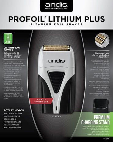 ANDIS ProFoil Lithium PLUS Titanium Shaver