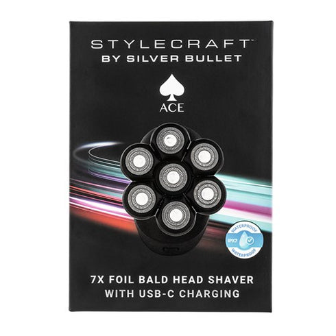 StyleCraft by Silver Bullet Ace 7x Foil Bald Head Shaver