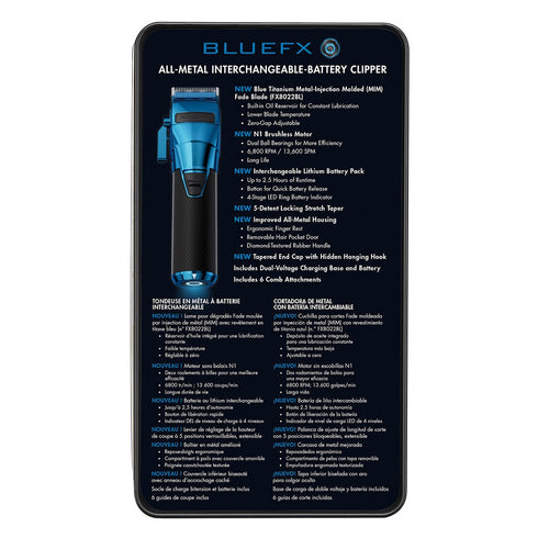 BaBylissPRO FXONE BlueFX Cordless Clipper