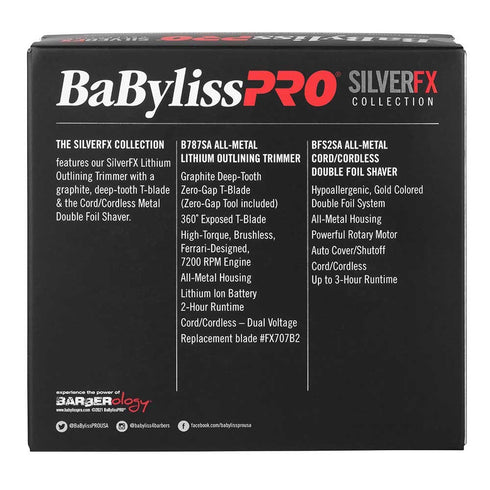 BaBylissPRO Silver Foil Shaver & Outliner Trimmer