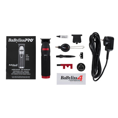 BabylissPro BLACK/RED FX LIMITED EDITION Outliner Skeleton Trimmer