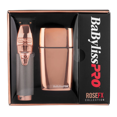 BaBylissPro Duo Rose Gold Foil Shaver & Outliner Trimmer