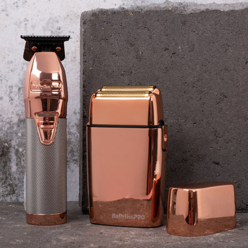 BaBylissPro Duo Rose Gold Foil Shaver & Outliner Trimmer