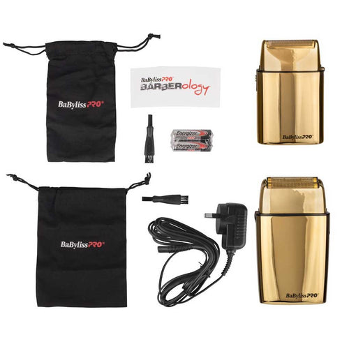 BaBylissPRO Gold Single & Double Foil Shaver