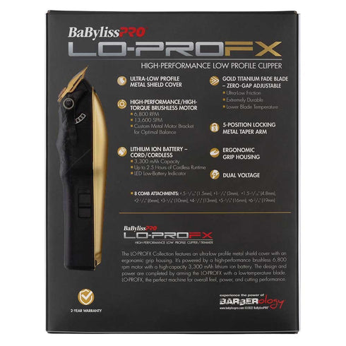 BaBylissPRO GOLD LoPROFX Low Profile Clipper