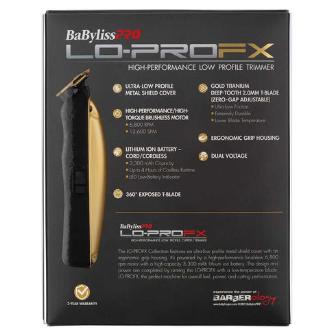 BaBylissPRO GOLD LoPROFX Low Profile Trimmer