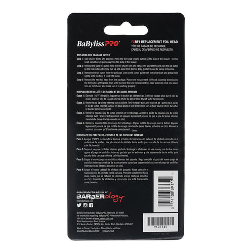 BaBylissPRO FXRF1 Shaver Replacement Foil Head
