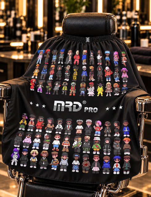 MRD Pro Barber Crew Cape - Black