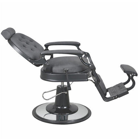 Joiken Harlem Barber Chair - Black Frame - Black Upholstery