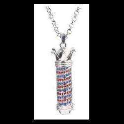 Barber Pole Diamond Necklace
