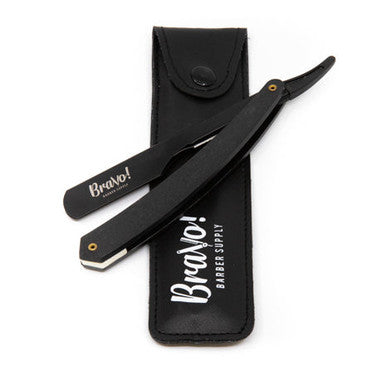 Black Cut Throat Razor