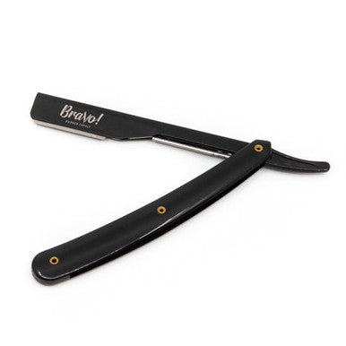 Black Exposed Cut Throat Razor