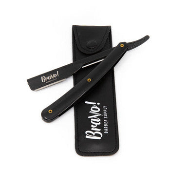 Black Exposed Cut Throat Razor