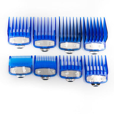 Neon Blue Premium Clipper Guards