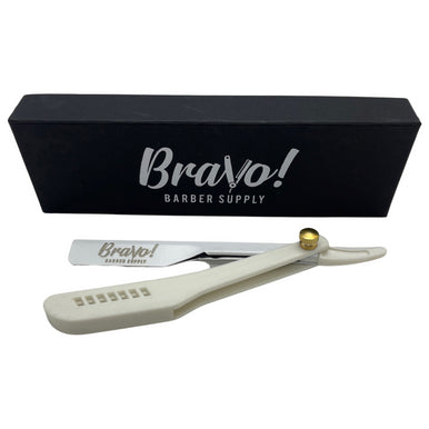 Bravo's White Cut Throat Razor