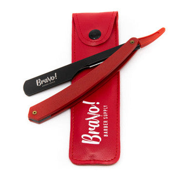 Red Cut Throat Razor