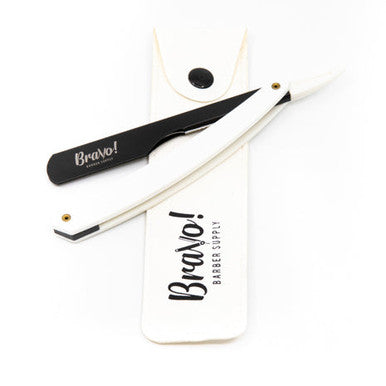 White Cut Throat Razor