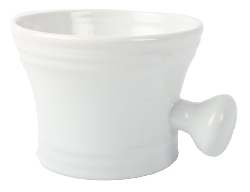 Ceramic Barber Shaving Mug - White